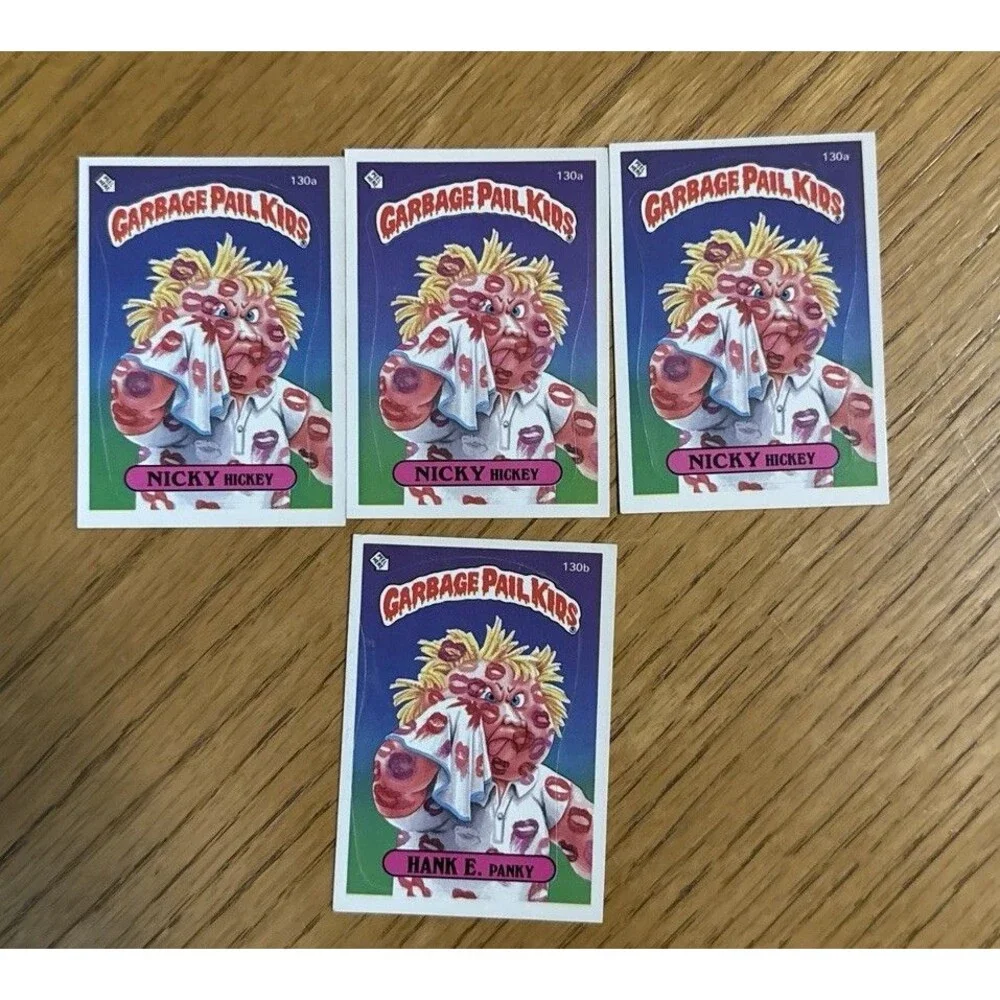 Nicky Hickey Hank E. Panky 1986 Topps Garbage Pail Kids OS4 Lot 4 Cards
